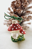Christmas tree ornament (fly agaric toadstool)