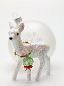 Christmas decorations (deer and Christmas bauble)