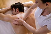 Man receiving massage