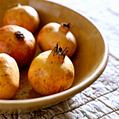 Pomegranates in a bowl