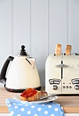 Toast and marmalade, kettle and toaster