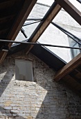 Wood & glass roof structure