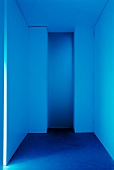 Hallway in blue light