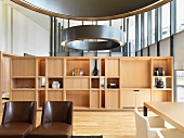 Modern wood bookcase