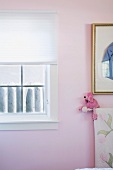 Girl's Bedroom with Pink Walls