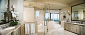 Large master bathroom panoramic