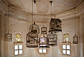 Empty Bird Cages in the City Palace