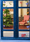 Christmas Tree through Window
