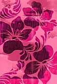 Pink tropical flower design (print)