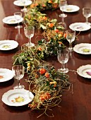 Autumnal table garland