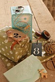 Hand-crafting idea: gift wrap, tags, envelopes
