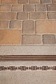 Detail shot of an outdoor floor at Irvine; California; USA