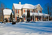 House in winter, Quebec, Canada