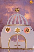 A homemade palace from Arabian Nights as Christmas decoration