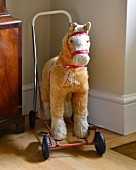 Vintage push-along ride-on horse