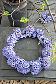 Wreath of hyacinth flowers