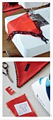 Instructions for sewing Halloween bunting
