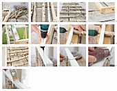 Instructions for making a 3D artwork from birch branches