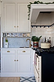 Vintage-style AGA cooker in Swedish country-house kitchen