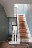 Rustic staircase