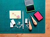 Instructions for making stamps from erasers