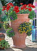 Pocket amphora with summer flor