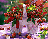 Decoration with berries and fruits