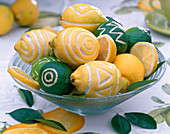 Decorate lemons and limes