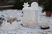 Ice art, decorative objects made of ice