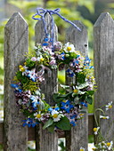 Small wreath of herbs on the fence