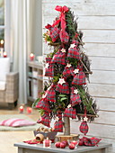 Stylized Christmas tree as an advent calendar