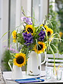 Yellow-violet summer bouquet
