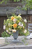 Rustic Bouquet with Pink (Rose), Alchemilla (Lady's Mantle)