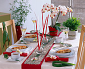 Japan decoration in red and white