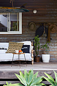 Vintage porch with couch