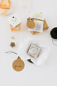 Handmade soaps in gift boxes