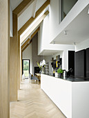 Offene Küche im modernen Architektenhaus