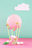 DIY-Heißluftballon für Süssigkeiten