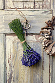 Lavender - Bouquet Hung To Dry On Door