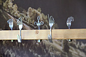 Decorations made from artfully bent forks