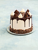 Minz-Schokoladen-Kuchen mit Baiser-Buttercreme