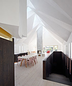 Chapel converted into home with faceted ceiling