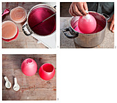 Instructions for making wax vases