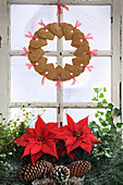 Fragrant wreath made from gingerbread
