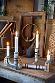 DIY-Kerzenhalter aus Stahlrohren