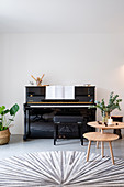 Piano and coffee table