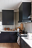 Dark kitchen cabinets