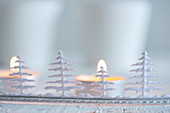 Border with stylized Christmas trees