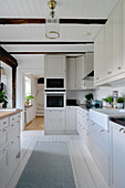White kitchen in Scandinavian style