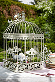 Birdcage decorated for Easter